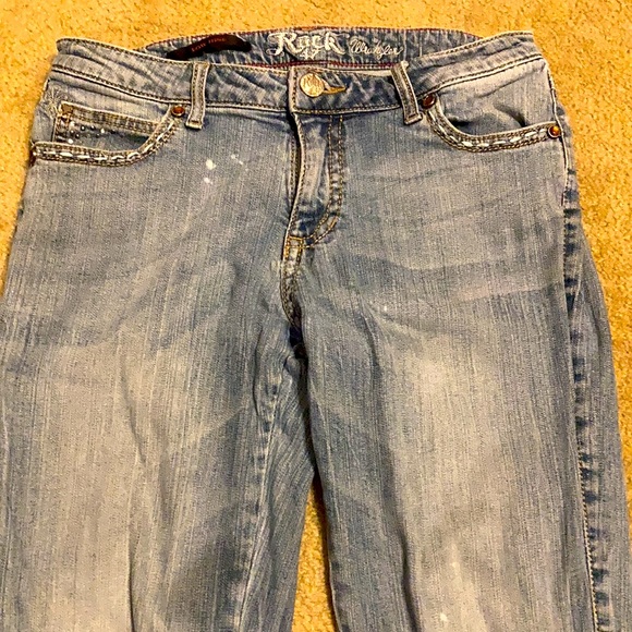 Women's Rock 47 by Wrangler Jeans - 9/10 x 32 - Picture 2 of 6